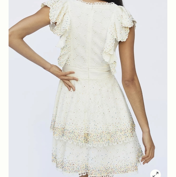 FARM Rio Beaded Eyelet Mini Dress - Picture 2 of 12